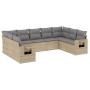 Set de sofás de jardín 9 pzas con cojines ratán sintético beige de , Conjuntos de jardín - Ref: Foro24-3220598, Precio: 546,4...