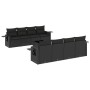 Set de sofás de jardín 8 piezas y cojines ratán sintético negro de , Conjuntos de jardín - Ref: Foro24-3219944, Precio: 584,1...