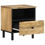 Mesitas de noche 2 uds madera maciza de mango 40x33x46 cm de , Mesitas de noche - Ref: Foro24-356898, Precio: 75,17 €, Descue...