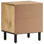 Mesita de noche de madera maciza de mango 40x33x46 cm de , Mesitas de noche - Ref: Foro24-356887, Precio: 43,26 €, Descuento: %