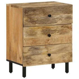Mesita de noche madera maciza de mango 50x33x60 cm de , Mesitas de noche - Ref: Foro24-356900, Precio: 141,53 €, Descuento: %