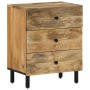 Mesita de noche madera maciza de mango 50x33x60 cm de , Mesitas de noche - Ref: Foro24-356900, Precio: 144,39 €, Descuento: %