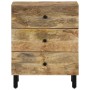 Mesita de noche madera maciza de mango 50x33x60 cm de , Mesitas de noche - Ref: Foro24-356900, Precio: 144,39 €, Descuento: %