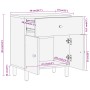 Mesita de noche madera maciza de mango 50x33x60 cm de , Mesitas de noche - Ref: Foro24-356902, Precio: 84,77 €, Descuento: %