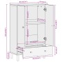 Aparador alto madera maciza de mango 60x33x100 cm de , Aparadores - Ref: Foro24-356921, Precio: 204,13 €, Descuento: %