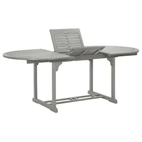 Mesa de jardín madera maciza de acacia gris 200x100x75 cm de vidaXL, Mesas de jardín - Ref: Foro24-47277, Precio: 170,67 €, D...