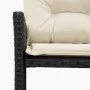 Sofá de jardín en forma de L con mesa y cojines ratán PE negro de , Sofás de exterior - Ref: Foro24-365581, Precio: 244,08 €,...