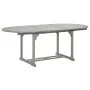 Mesa de jardín madera maciza de acacia gris 200x100x75 cm de vidaXL, Mesas de jardín - Ref: Foro24-47277, Precio: 170,67 €, D...