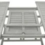 Mesa de jardín madera maciza de acacia gris 200x100x75 cm de vidaXL, Mesas de jardín - Ref: Foro24-47277, Precio: 170,67 €, D...