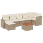 Juego de sofás de jardín con cojines beige 8 pzas ratán PE de , Sofás modulares de exterior - Ref: Foro24-3224231, Precio: 48...