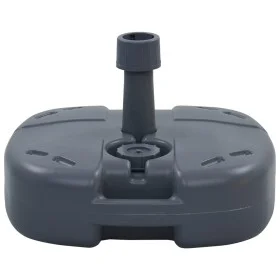 Base de sombrilla portátil rellenable con arena/agua gris de vidaXL, Bases para sombrillas - Ref: Foro24-47684, Precio: 38,78...
