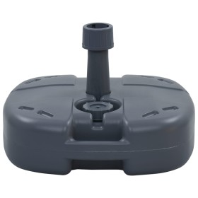 Base de sombrilla portátil rellenable con arena/agua gris de vidaXL, Bases para sombrillas - Ref: Foro24-47684, Precio: 42,05...