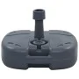 Base de sombrilla portátil rellenable con arena/agua gris de vidaXL, Bases para sombrillas - Ref: Foro24-47684, Precio: 38,78...