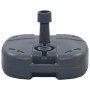 Base de sombrilla portátil rellenable con arena/agua gris de vidaXL, Bases para sombrillas - Ref: Foro24-47684, Precio: 42,05...