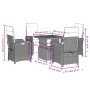 Set de muebles jardín 5 pzas con cojines ratán sintético negro de , Conjuntos de jardín - Ref: Foro24-3277328, Precio: 565,43...
