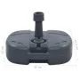 Base de sombrilla portátil rellenable con arena/agua gris de vidaXL, Bases para sombrillas - Ref: Foro24-47684, Precio: 38,78...