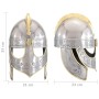 Réplica de casco Beowulf antiguo LARP acero plateado de vidaXL, Armas coleccionables - Ref: Foro24-286232, Precio: 79,76 €, D...