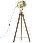 Lámpara de suelo con trípode madera maciza de mango 97 cm de vidaXL, Lámparas - Ref: Foro24-286109, Precio: 94,59 €, Descuent...