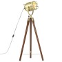 Lámpara de suelo con trípode madera maciza de mango 97 cm de vidaXL, Lámparas - Ref: Foro24-286109, Precio: 94,59 €, Descuent...