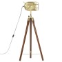 Lámpara de suelo con trípode madera maciza de mango 97 cm de vidaXL, Lámparas - Ref: Foro24-286109, Precio: 94,59 €, Descuent...