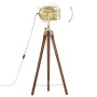 Lámpara de suelo con trípode madera maciza de mango 97 cm de vidaXL, Lámparas - Ref: Foro24-286109, Precio: 94,59 €, Descuent...