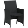 Mesita y sillas con cojines 3 piezas ratán sintético negro de , Conjuntos de jardín - Ref: Foro24-365117, Precio: 187,83 €, D...