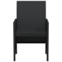 Mesita y sillas con cojines 3 piezas ratán sintético negro de , Conjuntos de jardín - Ref: Foro24-365117, Precio: 187,83 €, D...