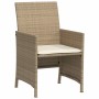 Sillas y mesita de jardín 3 piezas ratán sintético cojín beige de , Conjuntos de jardín - Ref: Foro24-365120, Precio: 188,30 ...