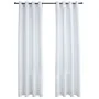 Cortinas opacas anillas de metal 2 pzas blanco crudo 140x245 cm de vidaXL, Cortinas y visillos - Ref: Foro24-134484, Precio: ...