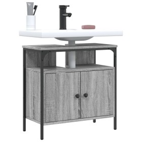 Armario lavabo baño madera ingeniería gris Sonoma 60x30x60 cm de , Tocadores - Ref: Foro24-842439, Precio: 61,90 €, Descuento: %