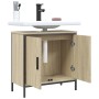 Armario lavabo baño madera ingeniería roble Sonoma 60x30x60 cm de , Tocadores - Ref: Foro24-842447, Precio: 72,47 €, Descuent...