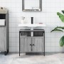 Armario lavabo baño madera ingeniería gris Sonoma 60x30x60 cm de , Tocadores - Ref: Foro24-842439, Precio: 61,90 €, Descuento: %