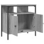 Armario lavabo baño madera ingeniería gris Sonoma 60x30x60 cm de , Tocadores - Ref: Foro24-842439, Precio: 61,90 €, Descuento: %