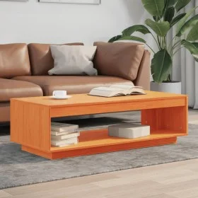 Mesa de centro madera maciza de pino marrón cera 110x50x33,5 cm de , Mesas de centro - Ref: Foro24-844135, Precio: 72,84 €, D...