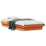 Estructura de cama LED madera maciza pino marrón cera 90x200 cm de , Camas y somieres - Ref: Foro24-844411, Precio: 108,02 €,...