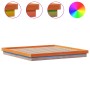 Estructura de cama LED madera maciza pino marrón cera 120x200cm de , Camas y somieres - Ref: Foro24-844418, Precio: 159,02 €,...