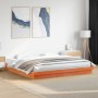 Estructura de cama LED madera maciza pino marrón cera 120x200cm de , Camas y somieres - Ref: Foro24-844418, Precio: 159,02 €,...