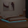 Estructura de cama LED madera maciza pino marrón cera 120x200cm de , Camas y somieres - Ref: Foro24-844418, Precio: 159,02 €,...
