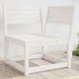 Sofá esquinero de jardín madera maciza pino blanco 73x73x78 cm de , Sofás de exterior - Ref: Foro24-844665, Precio: 80,25 €, ...
