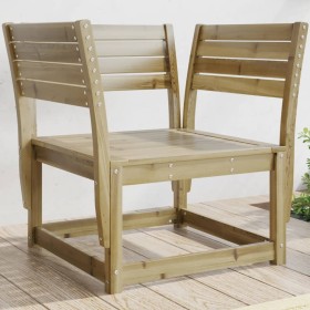 Silla de jardín madera impregnada de pino de , Sofás de exterior - Ref: Foro24-844678, Precio: 87,25 €, Descuento: %