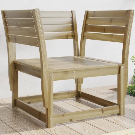 Silla de jardín madera impregnada de pino de , Sofás de exterior - Ref: Foro24-844678, Precio: 87,25 €, Descuento: %