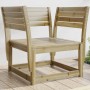 Silla de jardín madera impregnada de pino de , Sofás de exterior - Ref: Foro24-844678, Precio: 87,25 €, Descuento: %