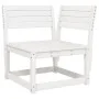 Sofá esquinero de jardín madera maciza pino blanco 73x73x78 cm de , Sofás de exterior - Ref: Foro24-844665, Precio: 80,25 €, ...
