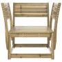 Silla de jardín madera impregnada de pino de , Sofás de exterior - Ref: Foro24-844678, Precio: 87,25 €, Descuento: %