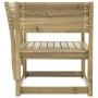 Silla de jardín madera impregnada de pino de , Sofás de exterior - Ref: Foro24-844678, Precio: 87,25 €, Descuento: %