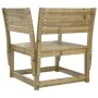 Silla de jardín madera impregnada de pino de , Sofás de exterior - Ref: Foro24-844678, Precio: 86,44 €, Descuento: %