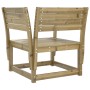 Silla de jardín madera impregnada de pino de , Sofás de exterior - Ref: Foro24-844678, Precio: 87,25 €, Descuento: %