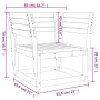 Silla de jardín madera impregnada de pino de , Sofás de exterior - Ref: Foro24-844678, Precio: 87,25 €, Descuento: %