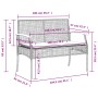 Juego comedor jardín 4 piezas con cojines ratán sintético negro de , Conjuntos de jardín - Ref: Foro24-3213567, Precio: 336,6...