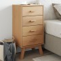 Mesita de noche OLDEN madera maciza de pino marrón de , Mesitas de noche - Ref: Foro24-358585, Precio: 105,56 €, Descuento: %